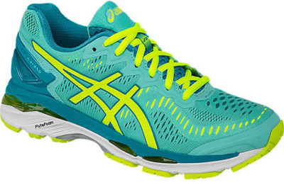

Asics GEL-KAYANO 23 Running Shoes For Women(Blue, Green, Cockatoo/safety yellow/lapis