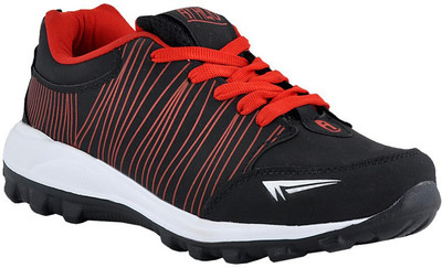 

Athlio Running Shoes For Men(Black, Red)