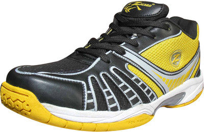 

Zigaro Badminton Shoes For Men(Black, Yellow, 04;black