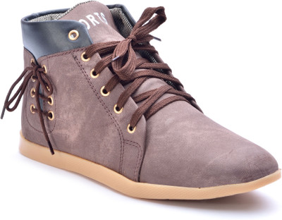 Boysons Canvas Shoes For Men(Brown)