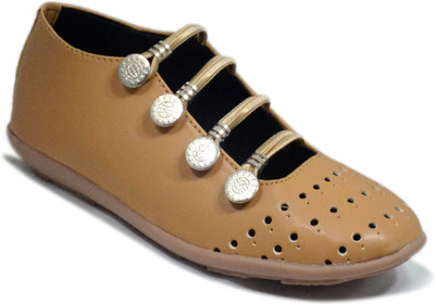 

Myra Cutwork Bellies For Women(Tan)
