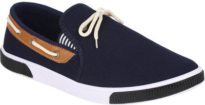 

Chevit Bravo Blue Slip On Sneakers For Men(Multicolor