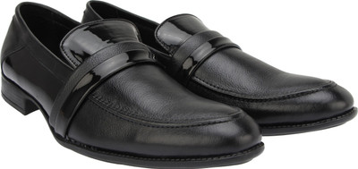 

Brigit Party Shoes Black Slip On For Men(Black)