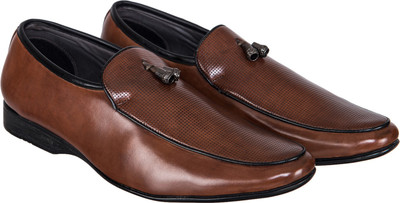 

H&V Loafers For Men(Brown