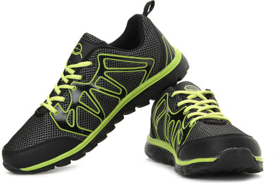 

Proterra Gush Running Shoes For Men(Black, Green