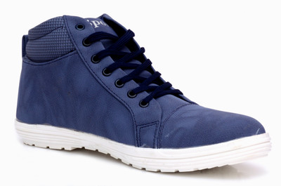 

Buenos Blue Sporty High Ankle Sneakers For Men(Blue