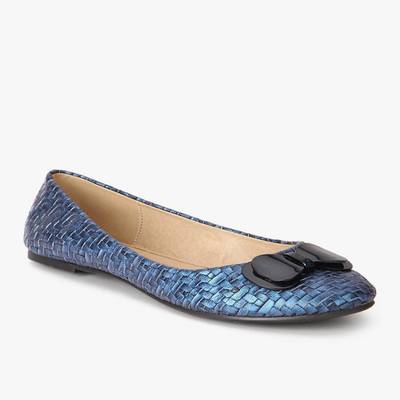 Addons Woven textured ballerina Bellies