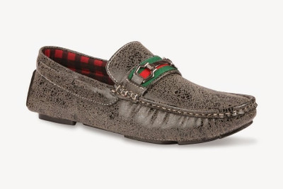 

Bacca Bucci Men Black Leather Loafers For Men(Black