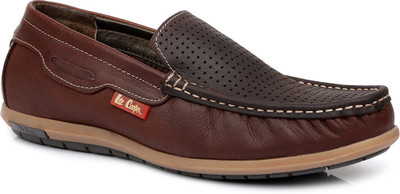 lee cooper tan loafers