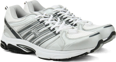 Allen Cooper AC-40 Running Shoes For Men(Silver, Silver/d. grey
