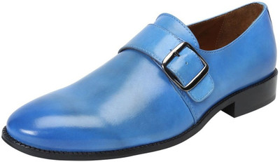 

Brune Monk Strap For Men(Blue, Sky blue