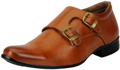

FAUSTO Monk Strap For Men(Tan