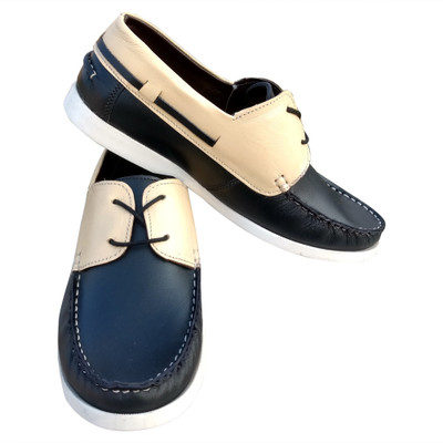 

3 Wolves Boat Shoes For Men(Black, Multicolor