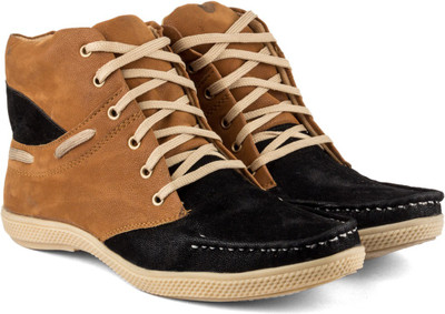 

Golden Sparrow Ankle Casuals For Men(Brown, Black
