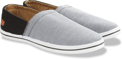 

Flying Machine Chambray Slip On Loafers For Men(Grey, Black, Dk grey -black 01
