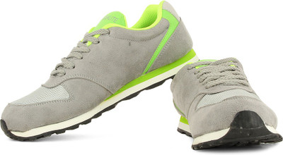 

Globalite Hurdler Jogging Shoes For Men(Green, Grey), Grey lime