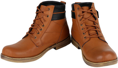 

Kraasa Trendy Boots For Men(Tan)