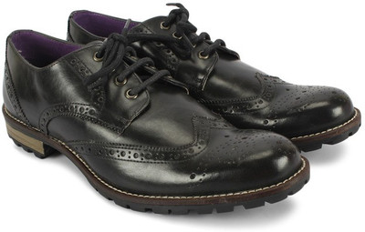 

Knotty Derby Diggory Brogue Derby Corporate Casuals For Men(Black