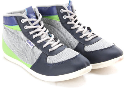 

Globalite Slide High Ankle Sneakers For Men(Green, Grey, Navy, Navy lime