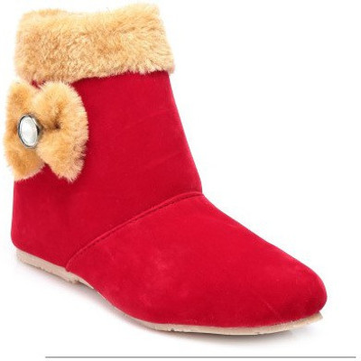 

Sam Stefy Boots For Women(Red)