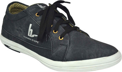 Human Steps Black Casuals For Men(Black)