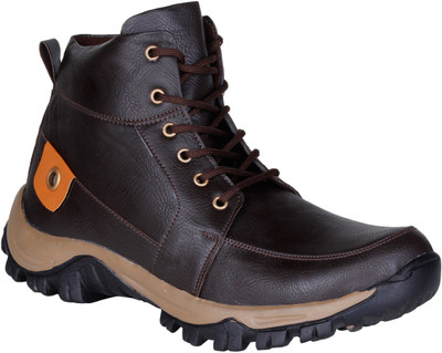 

Knight Ace Trendy Boots For Men(Brown)
