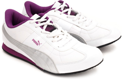 

Puma Esito II Sneakers For Women(White, Purple, 01;white;silver metallic