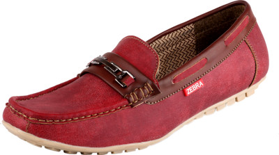 

Zebra Italiano Loafers For Men(Red)