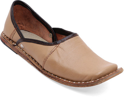 

Paduki Ethnic Footwear Mojaris For Men(Khaki)