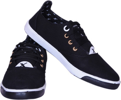

Smoky Blue Canvas Canvas Shoes For Men(Black