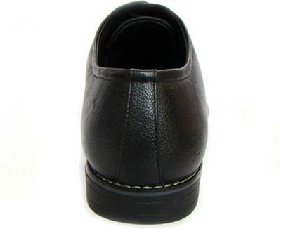 ASM Black Leather Oxford Shoes Lace Up