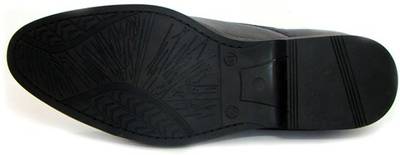 ASM Black Leather Oxford Shoes Lace Up