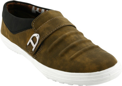 

Kraasa Mettalic Grace Canvas Shoes For Men(Brown)