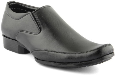 

Dox Dox Men's Black Formal shoes Slip On For Men(Black)
