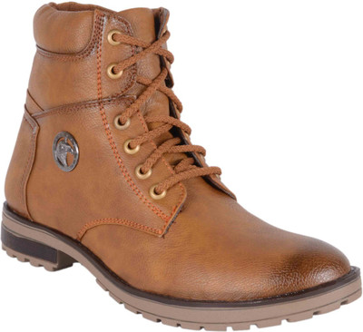 Voochie Smart Look Boots For Men(Brown