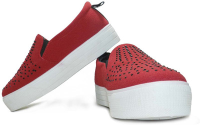

Fast Trax Sirouskee Studded Sneakers For Women(Black, Red, Navy