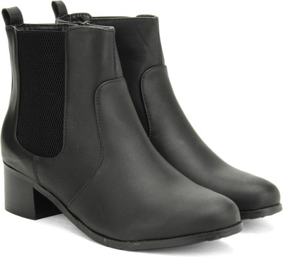 

Addons Addons Black Colored Boots Boots For Women(Black