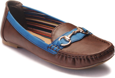 Flat n Heels Loafers For Women(Brown)