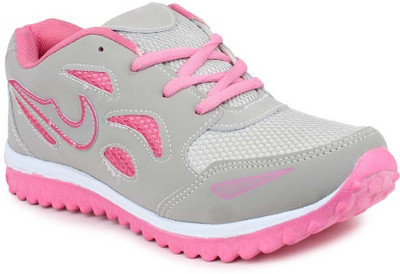 

Zapatoz Running Shoes For Women(Grey, Pink