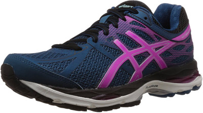 Asics Gel-Cumulus 17 Women Running Shoes For Women(Blue, Pink, Black, Mosaic blue/pink glow/onyx