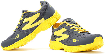

Elligator 1432 Stylish Grey & Yellow Running Shoes For Men(Grey