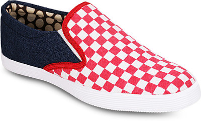

Gisole Designer Slipon Canvas Shoes For Men(White