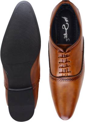 Smoky Wing Tip Party Formal Shoe Lace Up