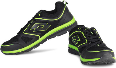 

Lotto Andromeda III Running Shoes For Men(Black, Green, Black;lime