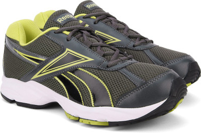 REEBOK Record Runner LP Running Shoes For Men(Grey, Yellow, Rivet grey/radar yellow