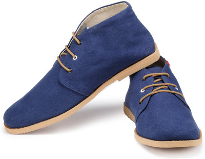 

FUNK Lozo Navy Blue Canvas Shoes For Men(Blue