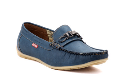 

Zebra Men's Synthetic Leather Exclusive and Stylish Loafers Loafers For Men(Blue
