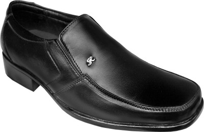 

Seamax Genuine leather Slip On For Men(Black