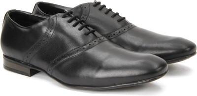 

Ruosh Genuine Leather Slip on Shoes For Men(Black