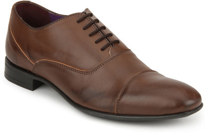 

Knotty Derby Brown Viktor TC Oxford Lace Up Shoes For Men(Tan